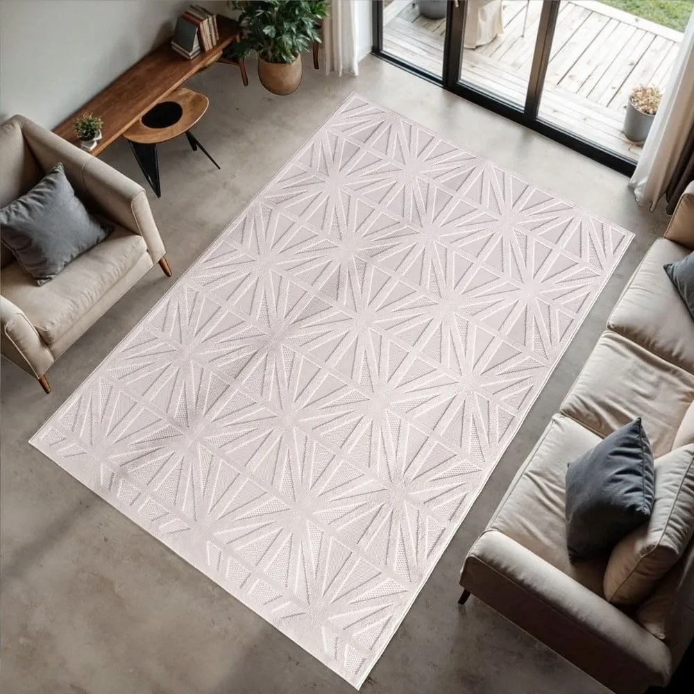 Kremowy chodnik odpowiedni na zewnątrz 80x250 cm Doha 1655 Cream – Ayyildiz Carpets