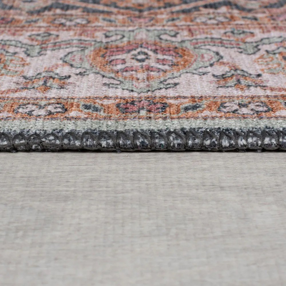 Różowy dywan odpowiedni do prania 190x290 cm Briony Traditional – Flair Rugs