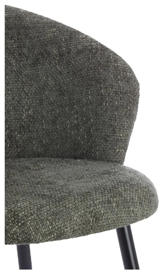 Metalowe fotele jadalniane zestaw 2 szt. w kolorze khaki Radaja – Light &amp; Living