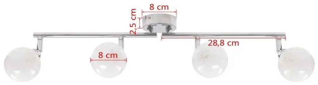 Lampa sufitowa ze szklanymi kloszami - EX19-Loker