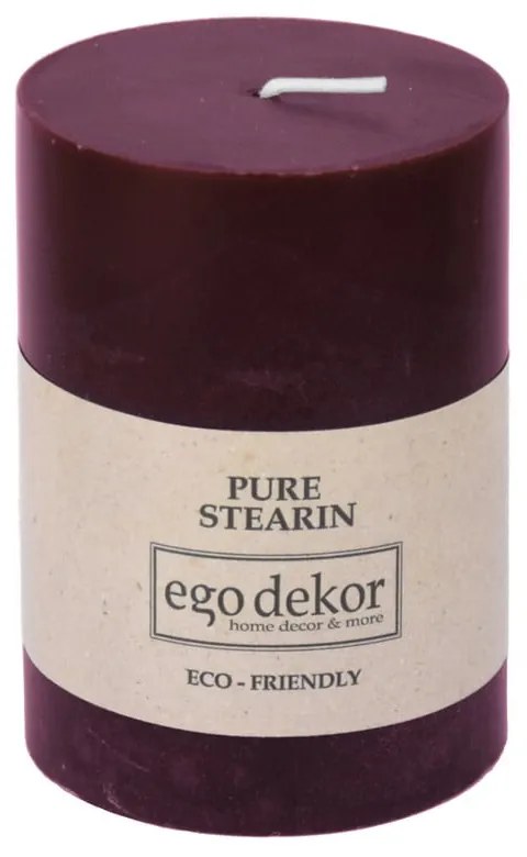 Bordowa świeczka Eco candles by Ego dekor Friendly, 37 h