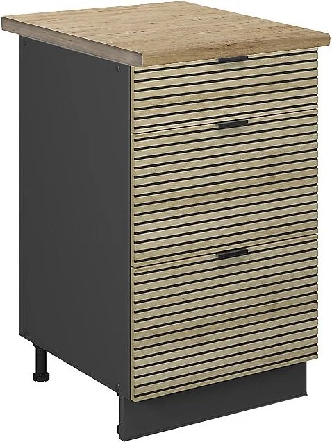 Szafka dolna do kuchni panel dębowy 50x60x82 fame-line