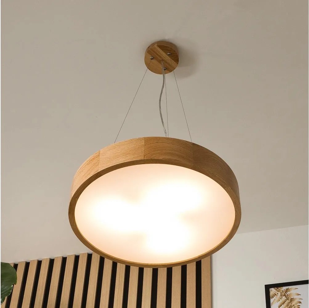 Brilagi - LED RGBW ściemnialny żyrandol CARVALHO 3xE27/15W/230V Wi-Fi dąb śr. 47,5 cm