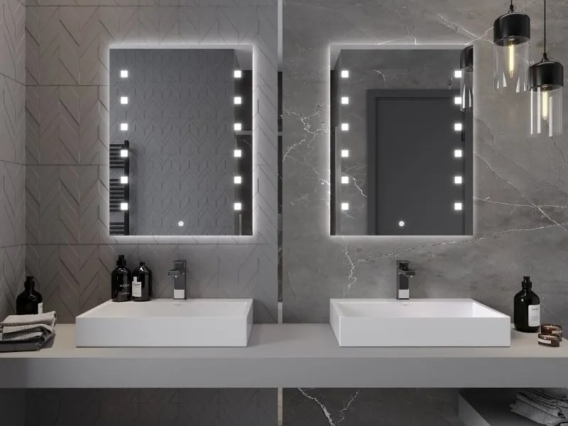 Mexen Ner lustro łazienkowe podświetlane 60 x 80 cm, LED 6000K, antypara - 9809-060-080-611-00