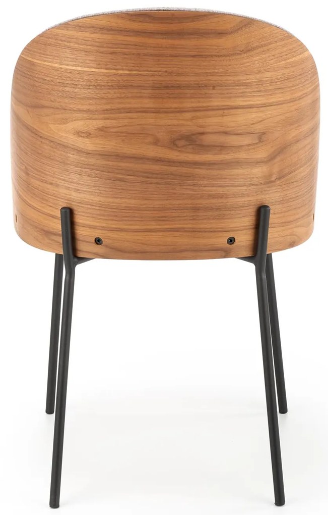 Krzesło popielaty/jasny orzech, skandynawski, loft, K451