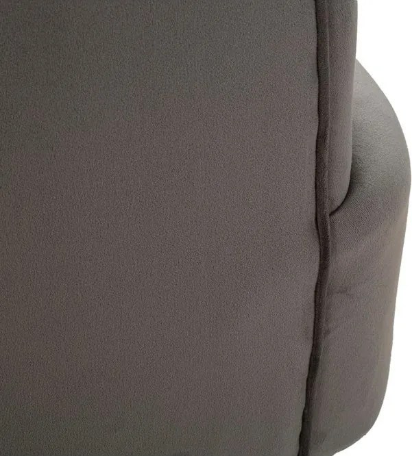 Szary aksamitny fotel Silvery – Mauro Ferretti