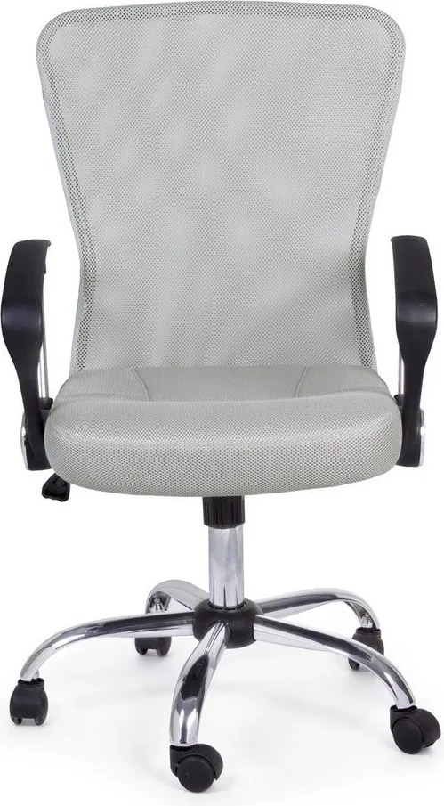 Jasnoszare tapicerowane krzesło biurowe Brisbane – Yes Everyday