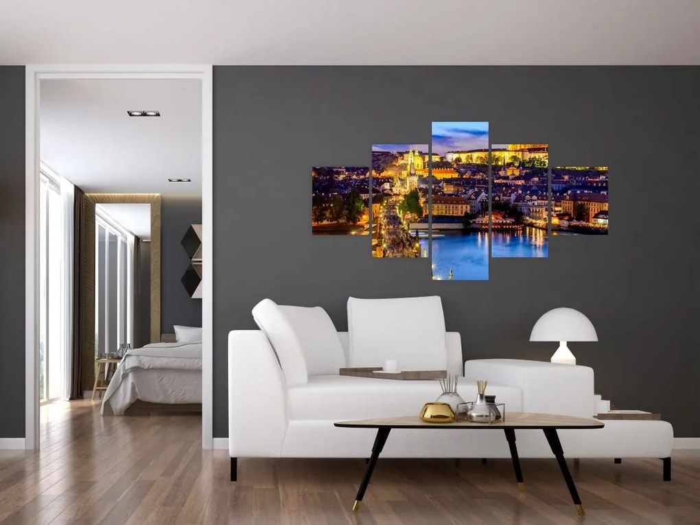 Obraz - Most Karola, Praga, Czechy (125x70 cm)