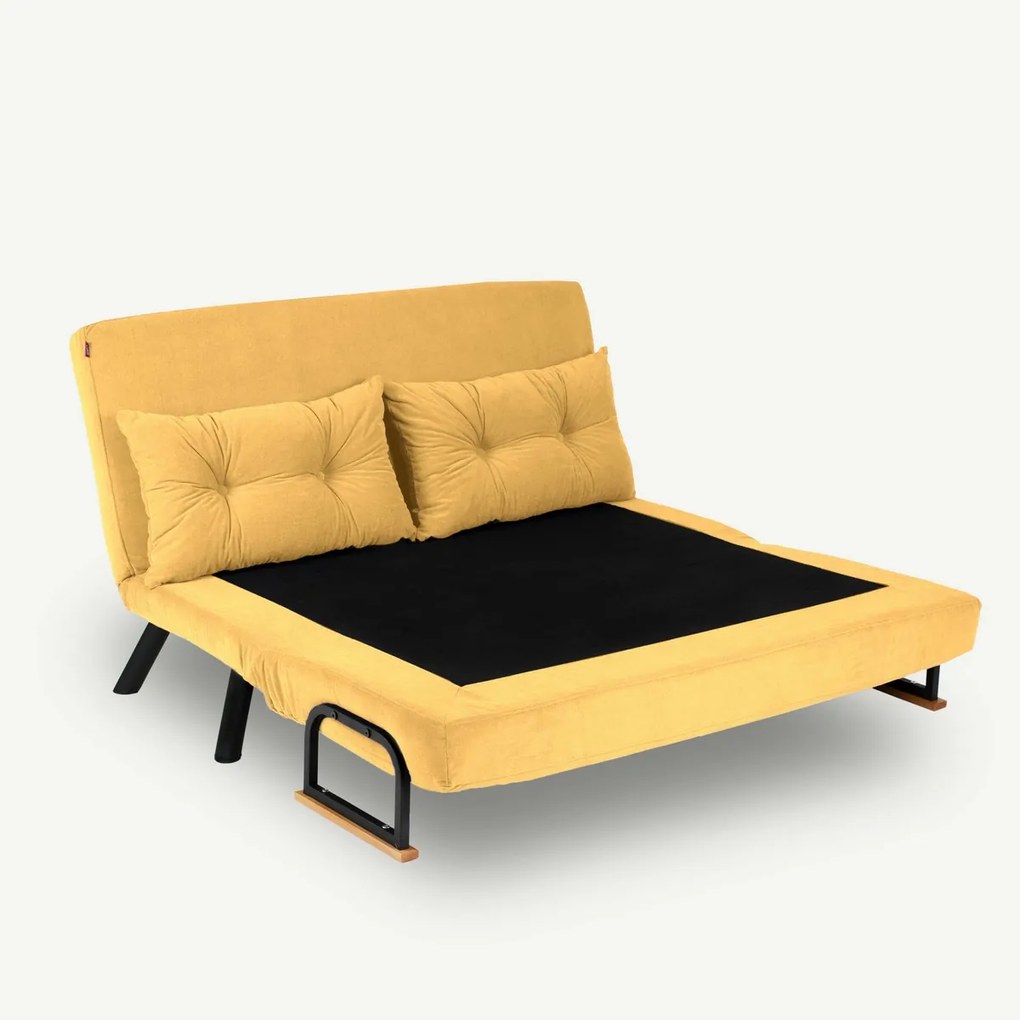 Sofa rozkładana Sando 2 musztardowy