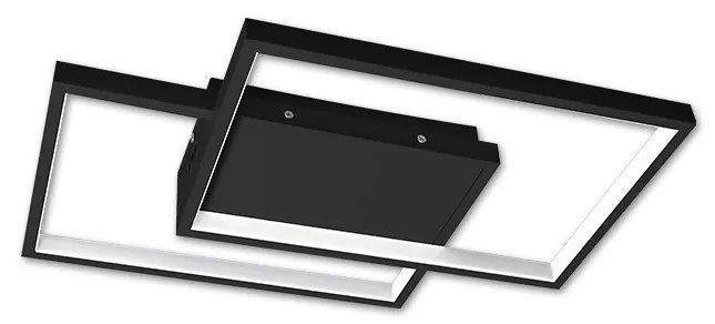 Ściemnialny plafon LED/45W/230V 3000-6500K czarny + pilot