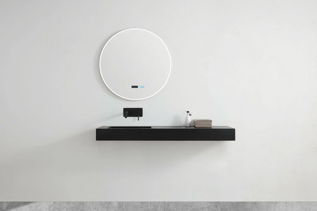 Umywalka wisząca BA8014 z odlewu mineralnego