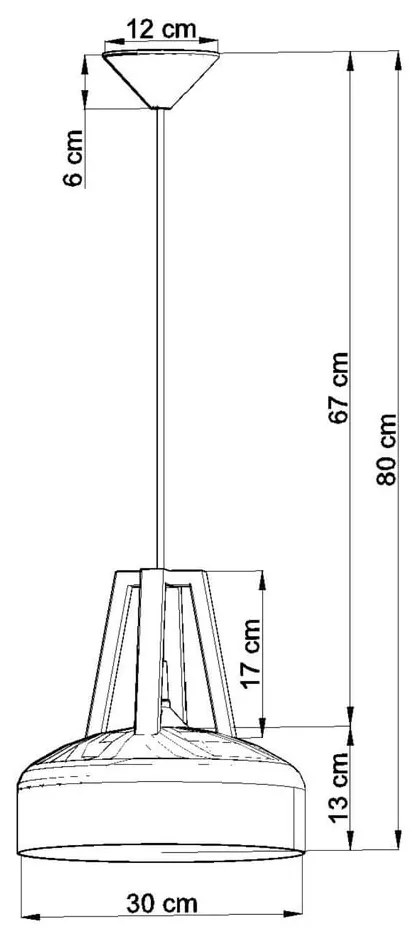 Czarno-beżowa lampa wisząca Nice Lamps Olla