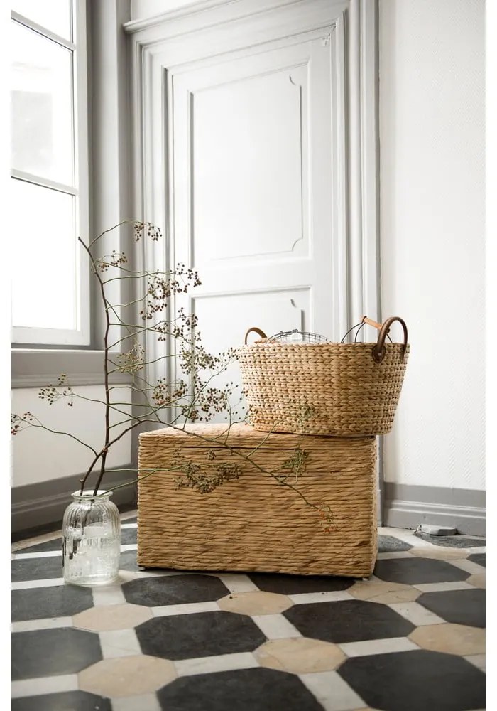 Naturalny kosz na pranie z trawy morskiej 100 l Belize – Compactor