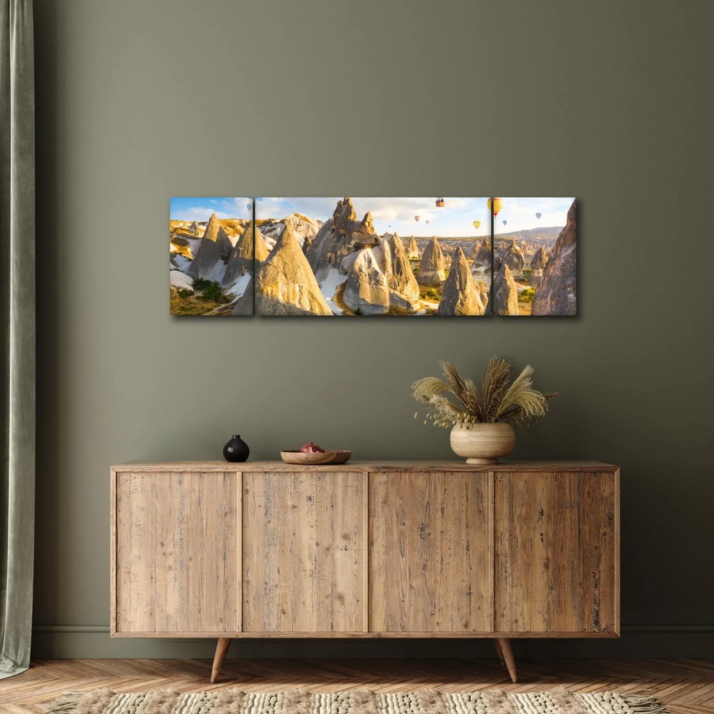 Obraz - Balony na ogrzane powietrze (170x50 cm)