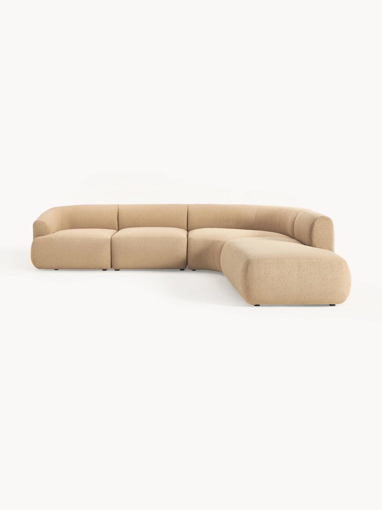 Narożna sofa modułowa Bouclé Sofia (4-osobowa)