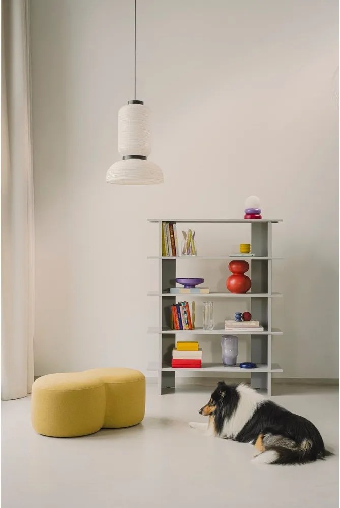 Jasnoszary metalowy regał 120x156x37 cm Hes – noo.ma