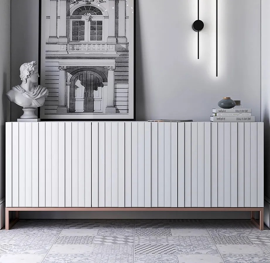 Komoda TAL 3D 168 biała mat