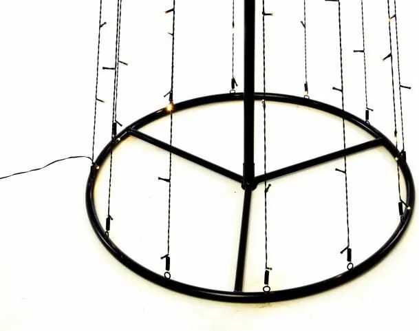 Dekoracja świąteczna - świetlna piramida ,240cm, ciepła biel