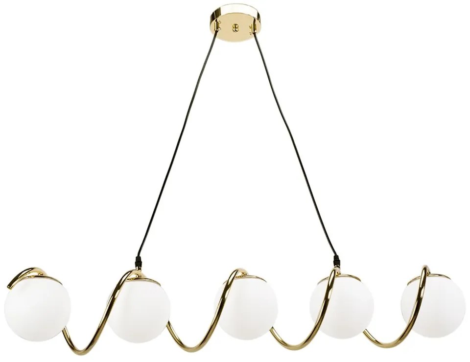 LAMPA SUFITOWA WISZĄCA GOLD APP1780-5CP