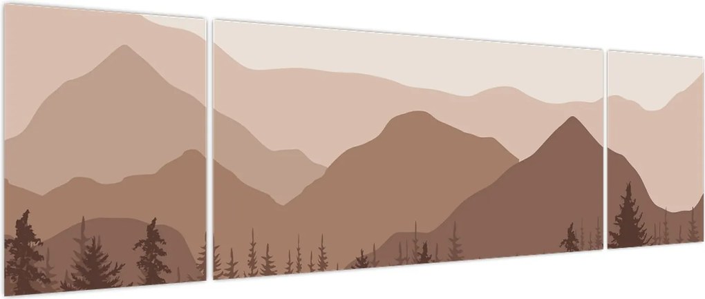 Obraz - Góry Brunatne N⁰1 (170x50 cm)