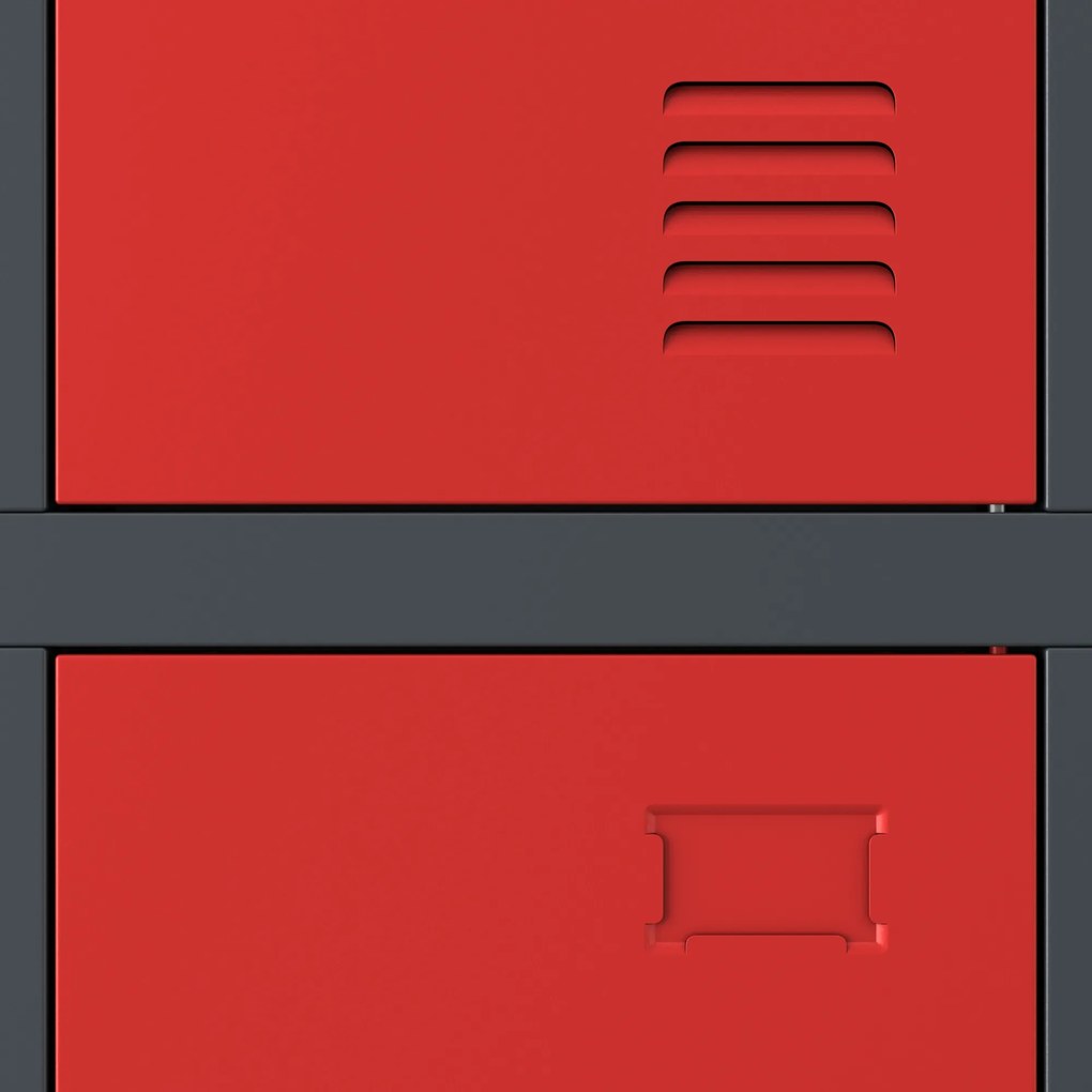 Szafka socjalna ubraniowa BHP 6-drzwiowa: IGOR, 900 x 1850 x 450 mm