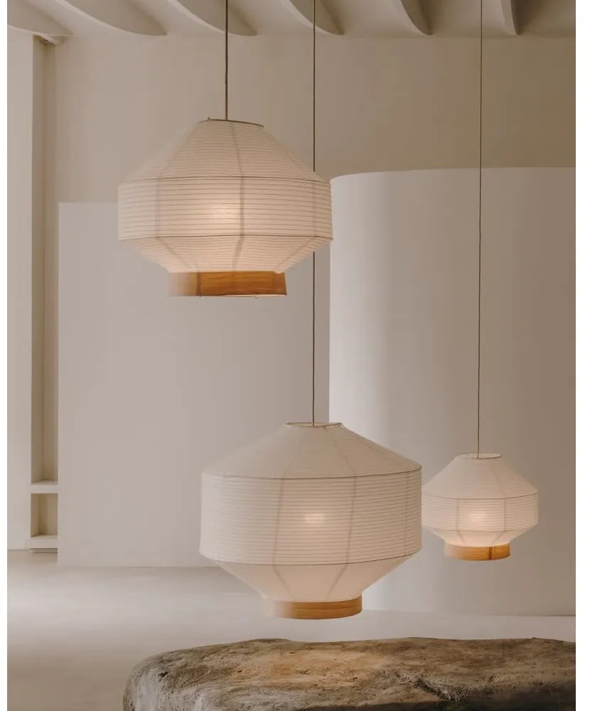 Biały abażur ø 80 cm Hila – Kave Home