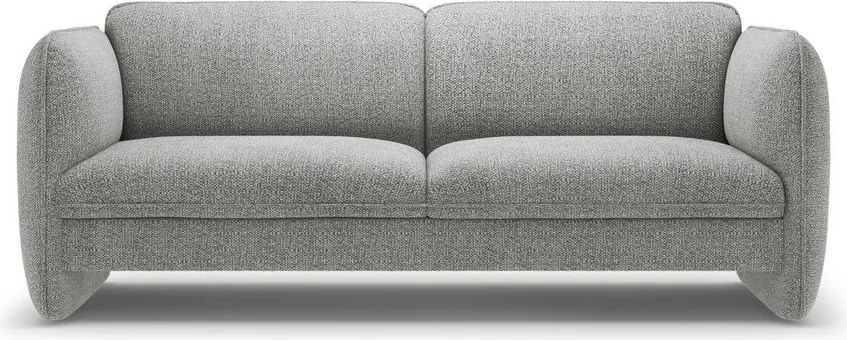 Jasnoszara sofa z tkaniny szenilowej 204 cm Georgia – Micadoni