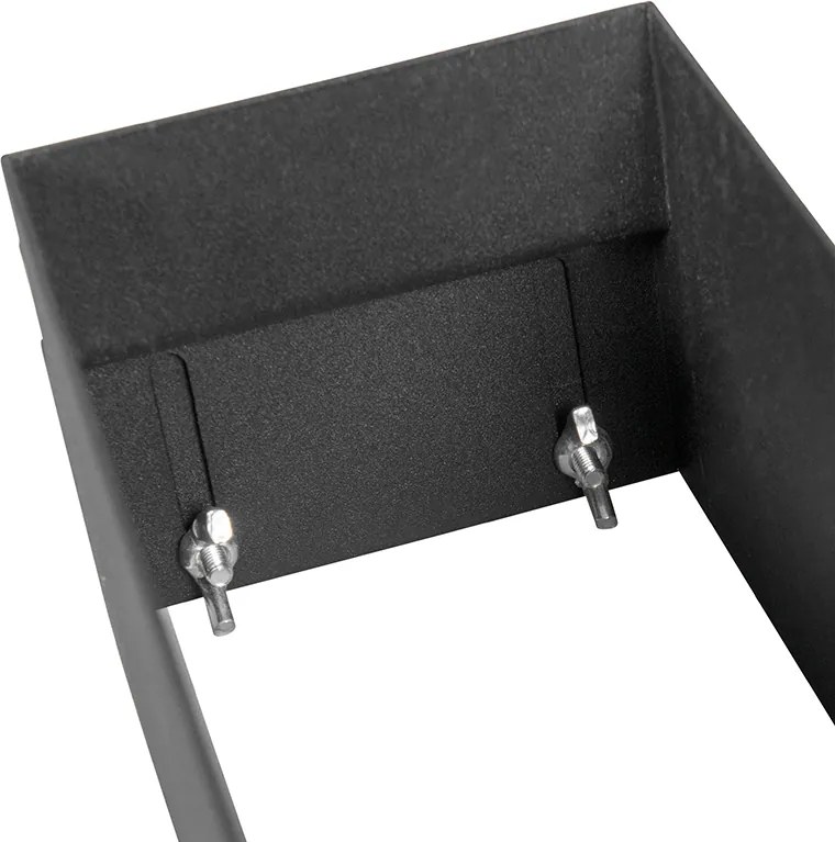 Wpuszczany reflektor czarny GU10 ściemniany, z możliwością regulacji kąta nachylenia i obrotu, bez obramowania, 2-światłowy - Oneon