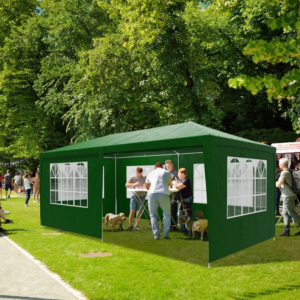 Namiot imprezowy NEAPOL, 3x6m, zielona Jurhan