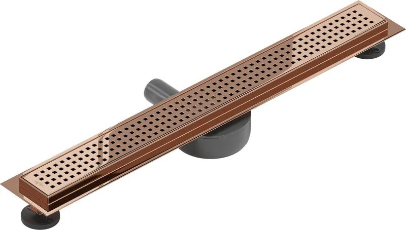Mexen Flat 360° M08 odpływ liniowy obrotowy 50 cm, różowe złoto - 1625050-40