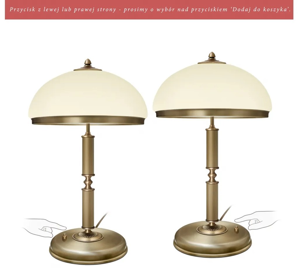 Lampa na komodę z amplą R-B2E-P