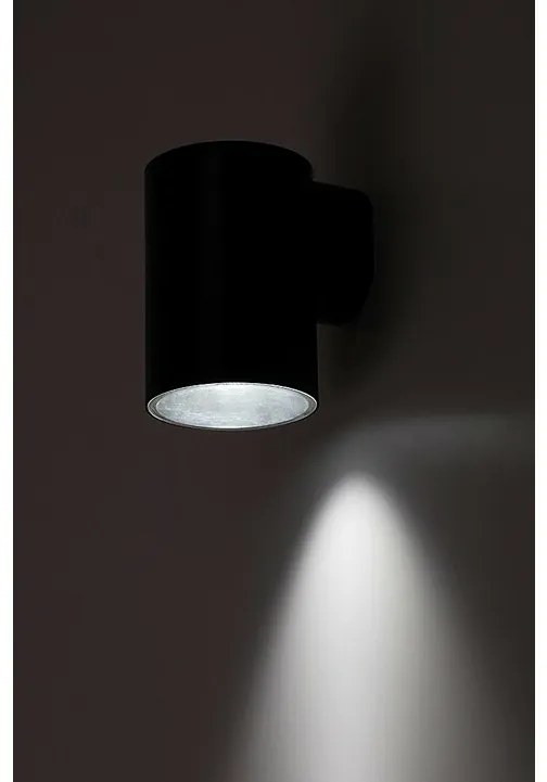 Rabalux 77154 zewnętrzna oprawa ścienna LED Urfa,9W, IP65, czarna, 11,5 cm