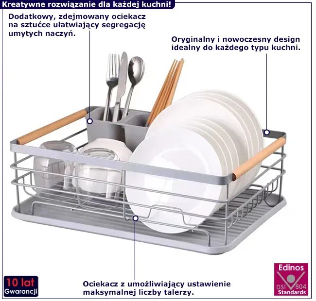 Jednopoziomowa Stojąca Suszarka Do Naczyń C0-S58