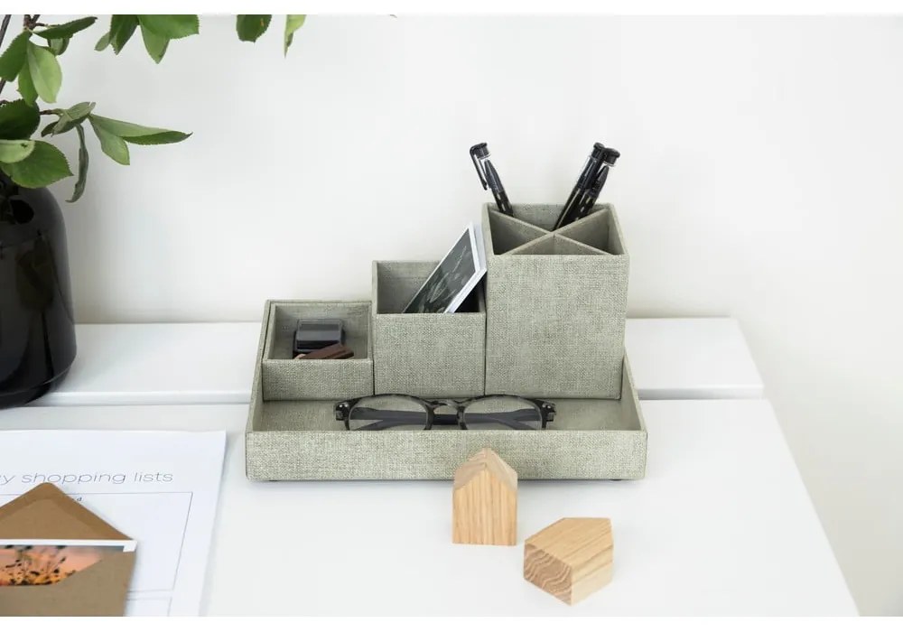 Beżowy 4-częściowy przybornik Bigso Box of Sweden Lena