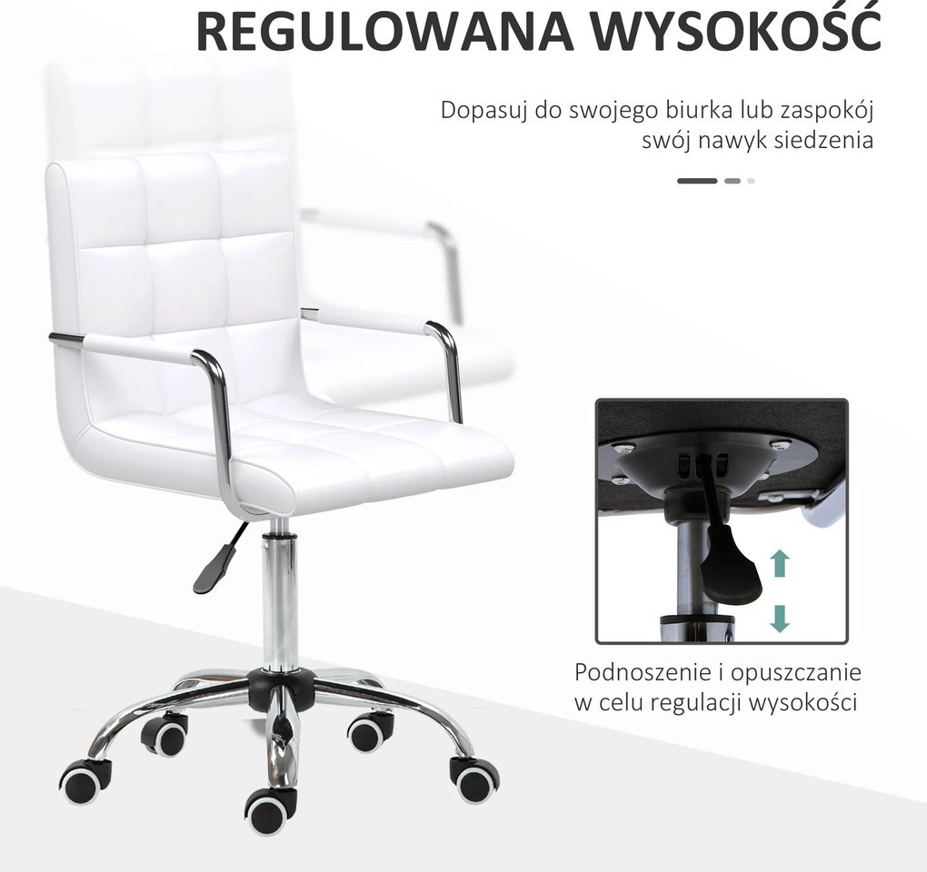 Vinsetto fotel biurowy z masażem i podgrzewaniem podnóżek regulowany ergonomiczny do 120kg brązowy | Aosom PL