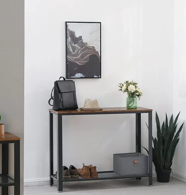 Industrialna konsola z metalową półką C4-L59