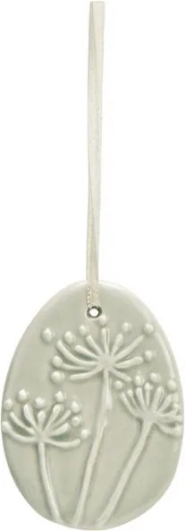 Wiszące porcelanowe jajko FLORIS - różne kolory Kolor: Pomarańczowy