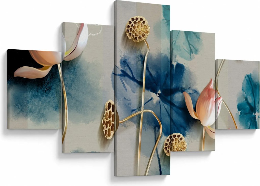 Obraz z kwiatami (125x70 cm)