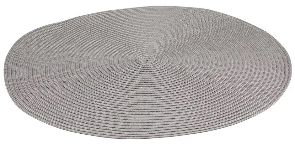Altom Podkładka pod talerz Straw szary, śr. 38 cm, zestaw 4 szt.