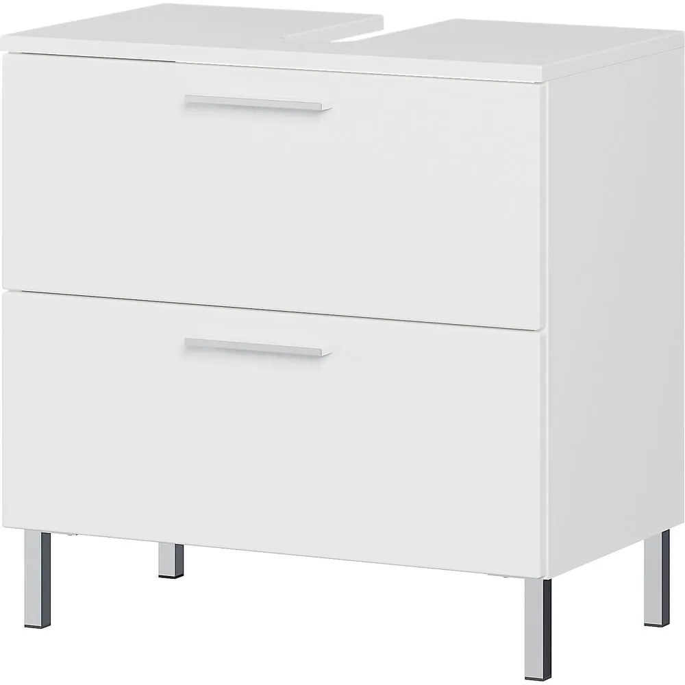 Biała szafka pod umywalkę 60x60 cm Arvada – Germania