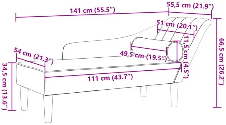 Żółty szezlong tapicerowany welurem Ratix 3X