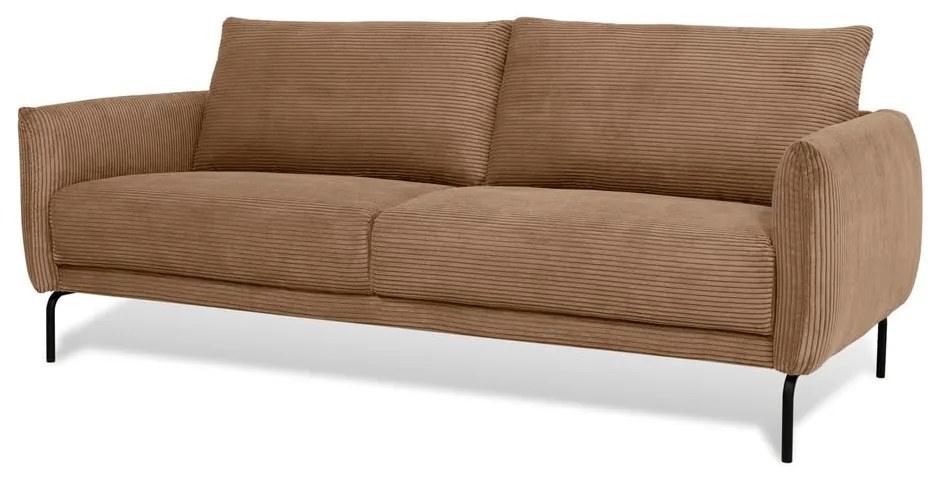 Jasnobrązowa sztruksowa sofa 212 cm Venray – Scandic