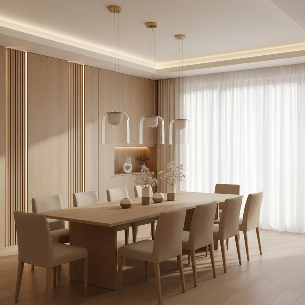 LAMPA WISZĄCA LED APP1689-1PC A Złota