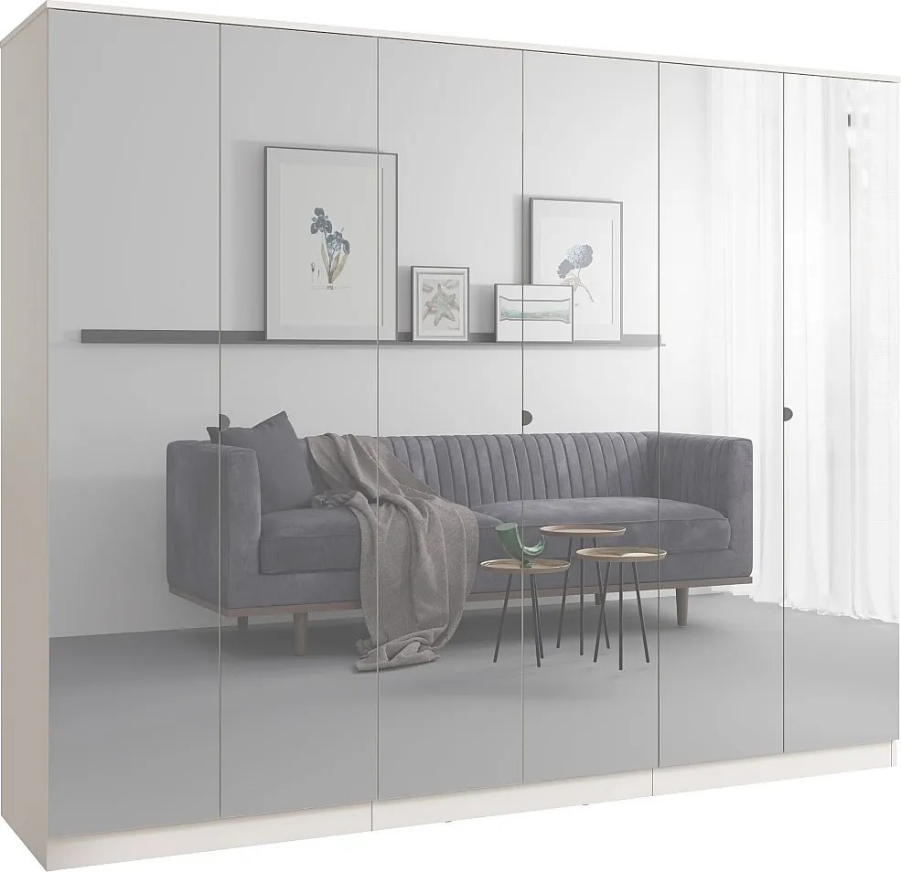 Szafa uchylna z lustrem Monza 6D 240 Kaszmir