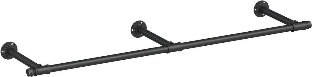 Czarny stalowy drążek wieszak na ubrania B6-F62