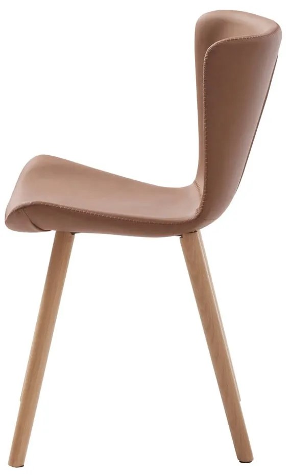 Koniakowe krzesło z imitacji skóry Teslin – Unique Furniture