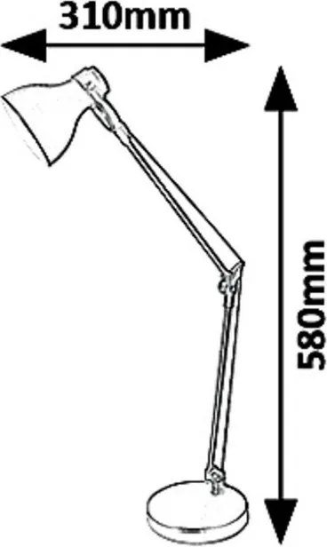 Rabalux 6410 lampa stołowa Carter, beżowo-brązowy