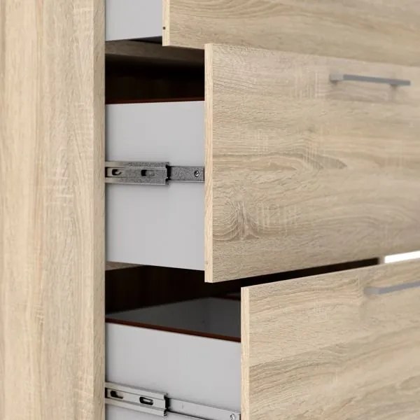 Niski regał biurowy Prima dąb sonoma