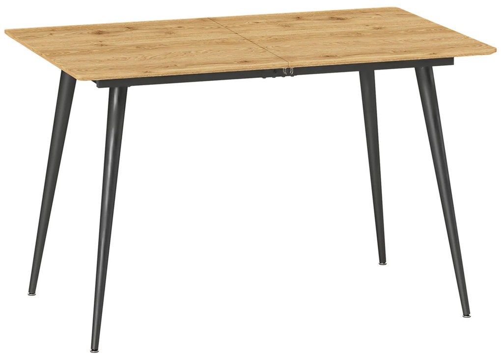 HOMCOM Rozkładany stół kuchenny dla 6-8 osób z solidnymi stalowymi nogami nowoczesny design | Aosom PL