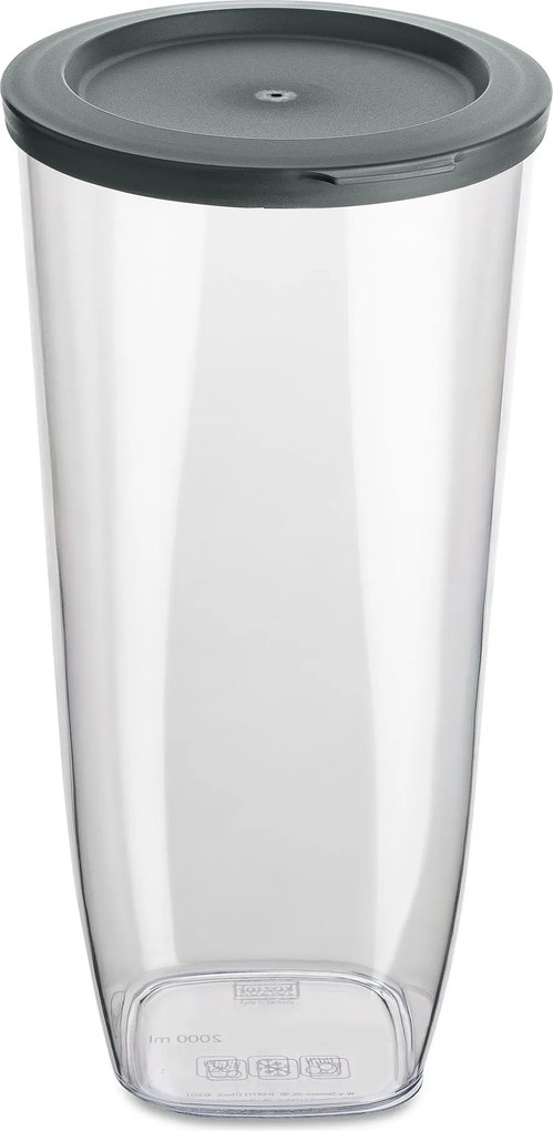 Pojemnik plastikowy na żywność sypką CONNECT, hermetyczny, 2000 ml, KOZIOL